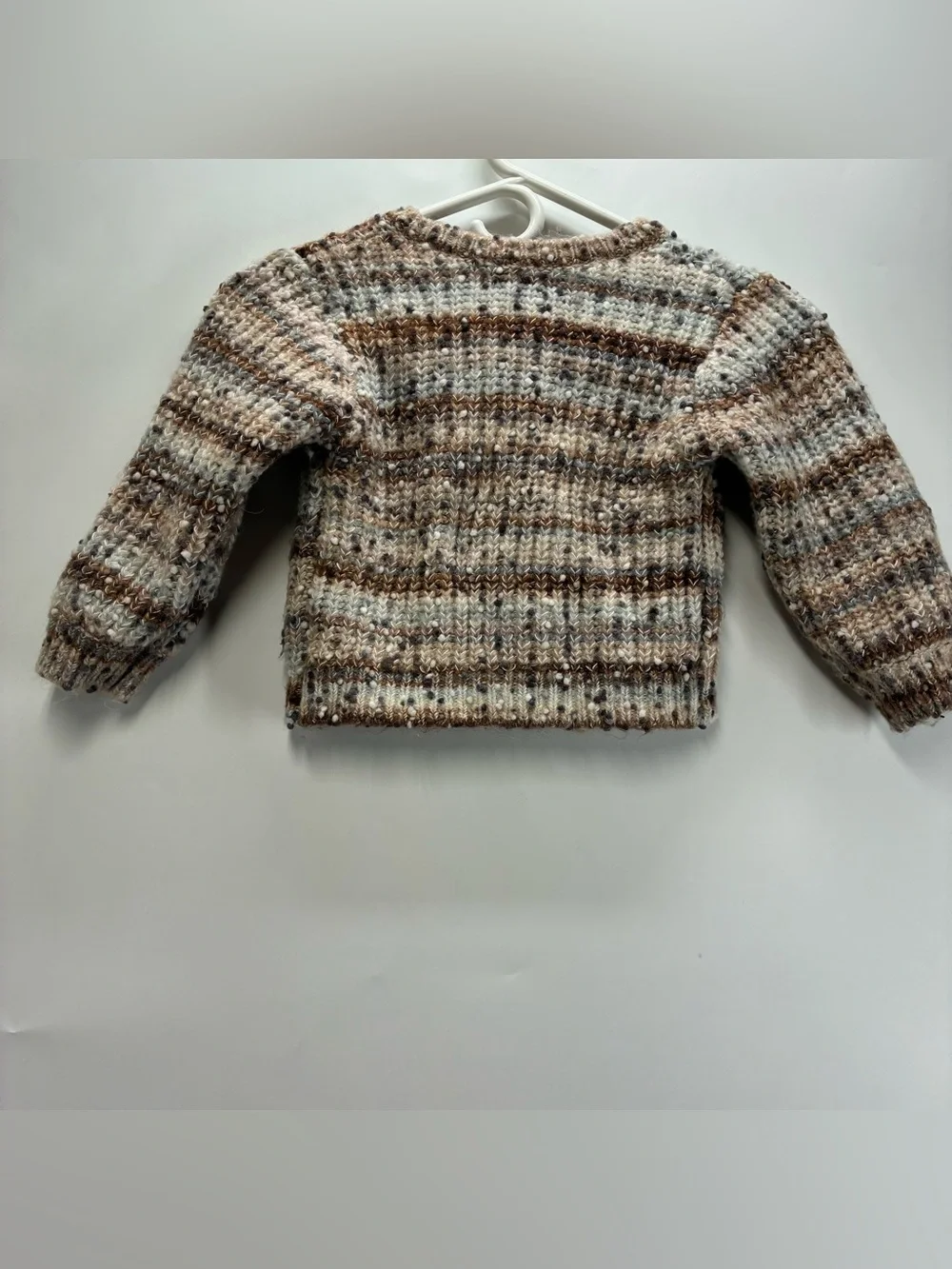 Rylee + Cru 2 - 3 Years Chunky Button Knit Cardigan Sweater Speckled Cottage